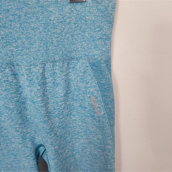 *SOLD* GYMSHARK | Tank top sport bra leggings set tuquoise blue sz S - Picture 3 of 6